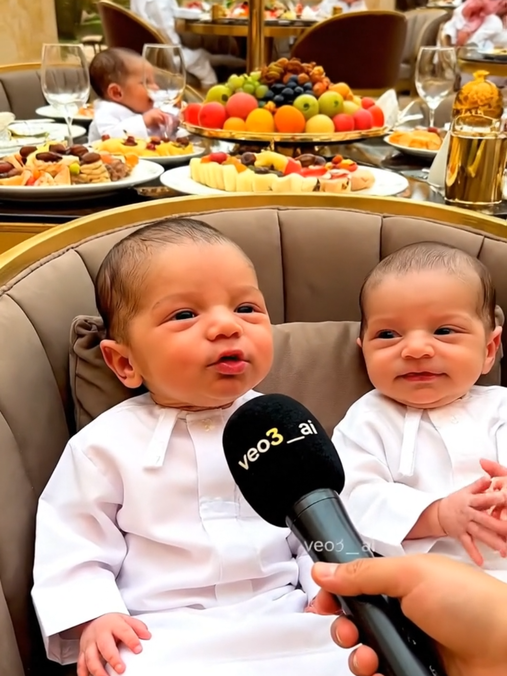 التوام في المطعم 😱😱 #الذكاء_الاصطناعي #اطفال #veo3 #ترند #توام #meme #viral #fyp #اطفال_veo3 #ترند_السعودية #ترند_تيك_توك2022 