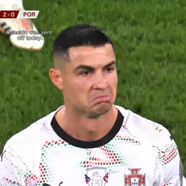 Ronaldo was sent off today🥲 #cristianoronaldo #Portugal #fyp #explore #foryou 