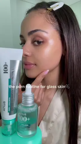 the PDRN routine for glass skin 🫧 using the full @anua_global  line 🤍 soothing, repairing & deeply hydrating for that dewy finish #pdrn, #glassskin, #anuaskincare, #skincareroutine, #glowfromwithin