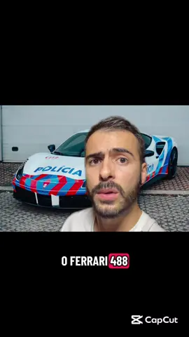O Ferrari 488 GTB que foi apreendido a Bruce Teixeira, conhecido como 