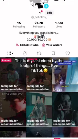 It’s been great running this account… bye #fyp #like #netclips #lastvideo #leavingtiktok 