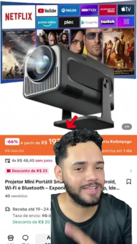 Mini projetor portátil #projetor 