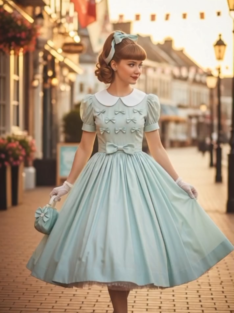 vestidos  lindos jovens 1950s #vintagestyle #vintagefashion #dress #vintagevibes #style 