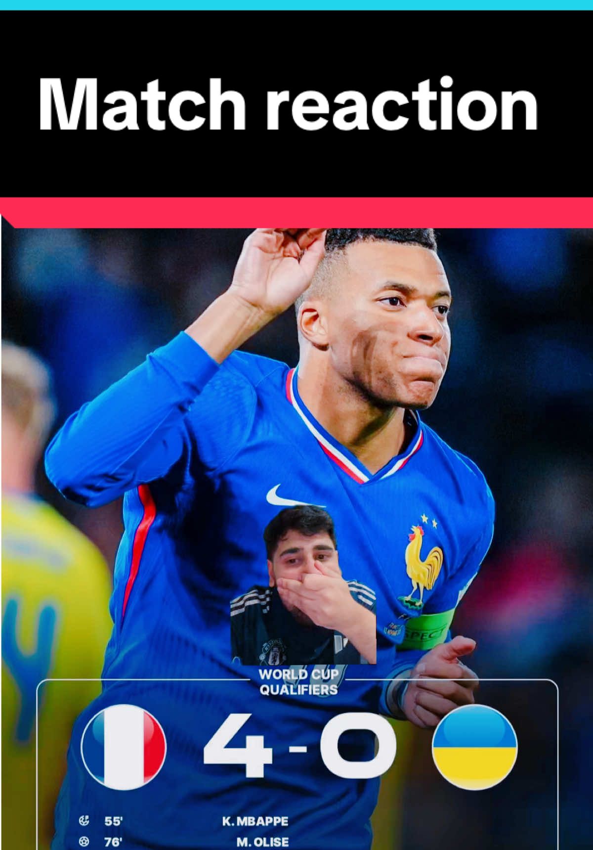 France vs Ukraine World Cup Qualifiers match reaction #france #ukraine🇺🇦 #match #reaction 4-0 #fyp 