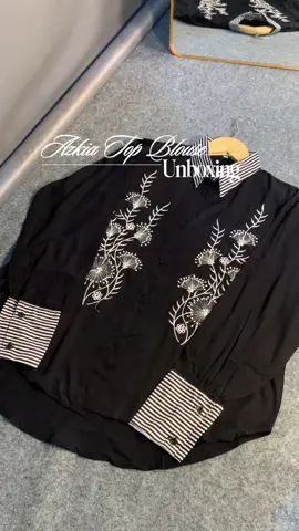 Yg lagi cari blouse bahan adem nih aju rekomendasiin blouse bordir mix salur super ketce😍#CapCut 