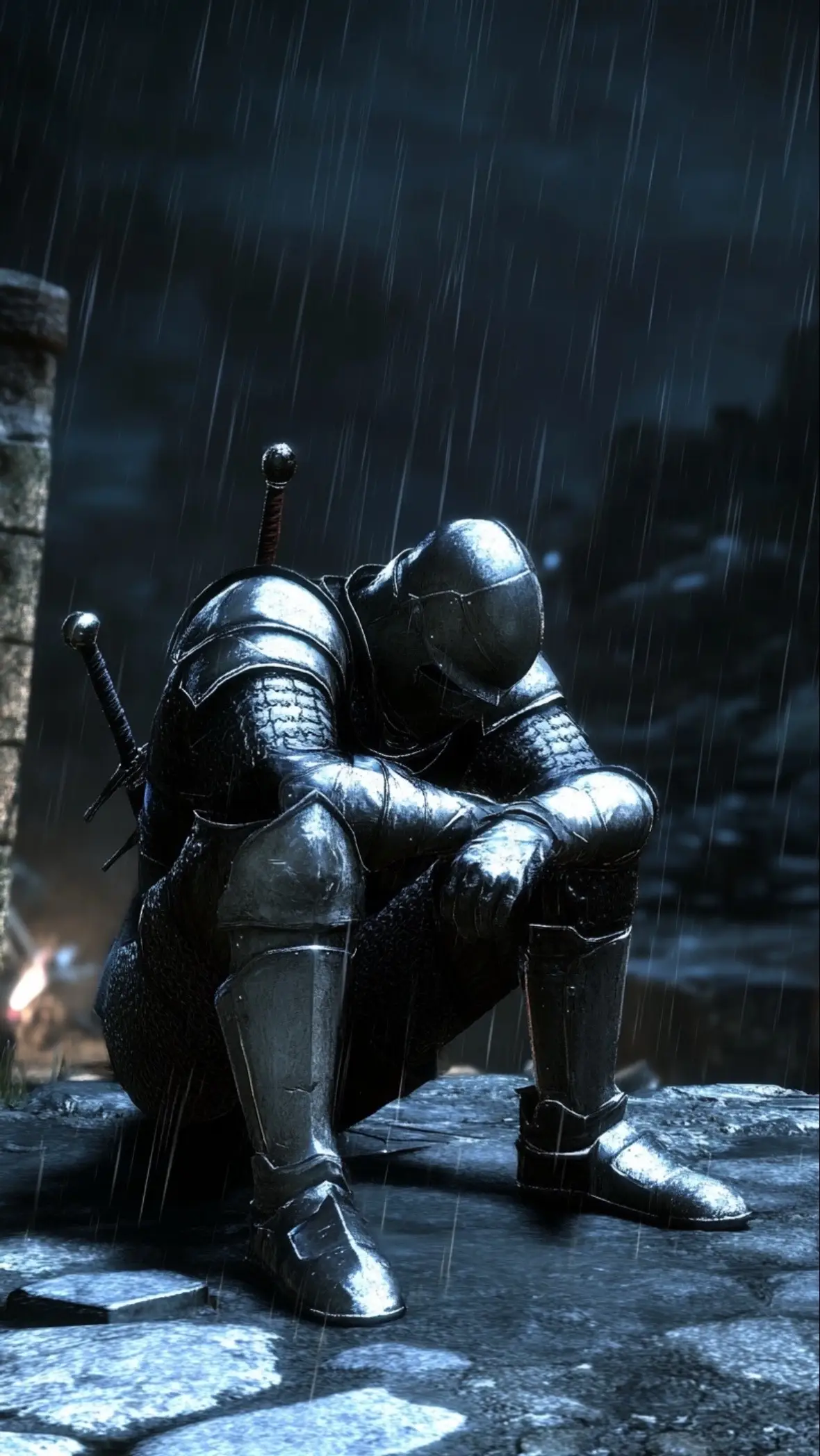 Knight’s remembering their lives before the separation #darkfantasy #fantasy #alone #knight #medieval 