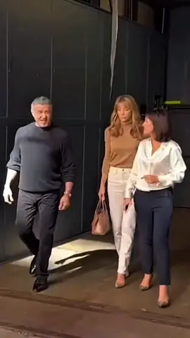 Sylvester Stallone with Jennifer Flavin going for Shopping 🛍️🛒 #sylvesterstallone #celebrity #hollywood #jenniferflavin 