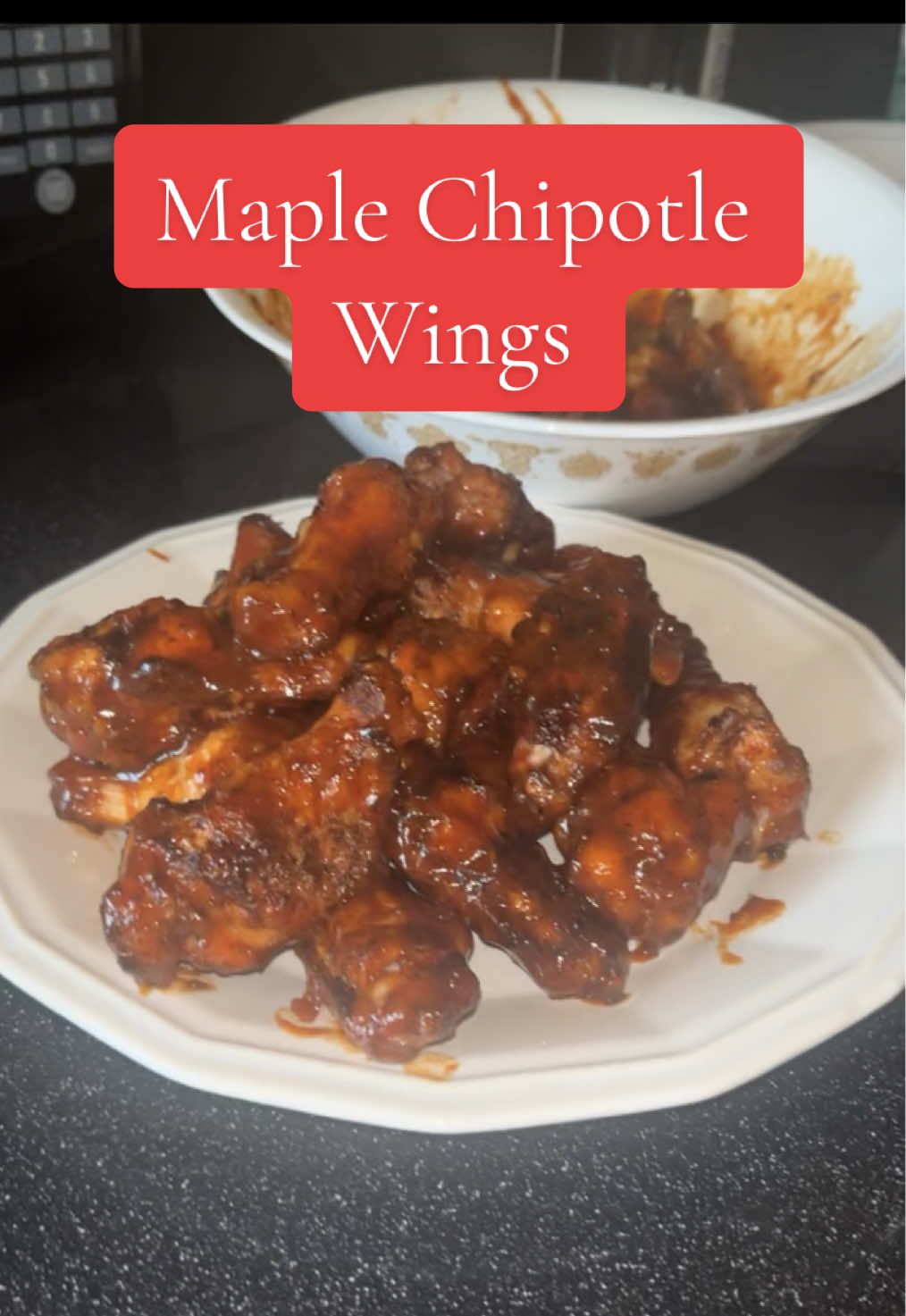 Maple Chipotle Chicken Wings For A Quick Weekday Lunch | Comment Below For Recipe #chicken #foodtutorial #quickrecipes #bbq #fyp 