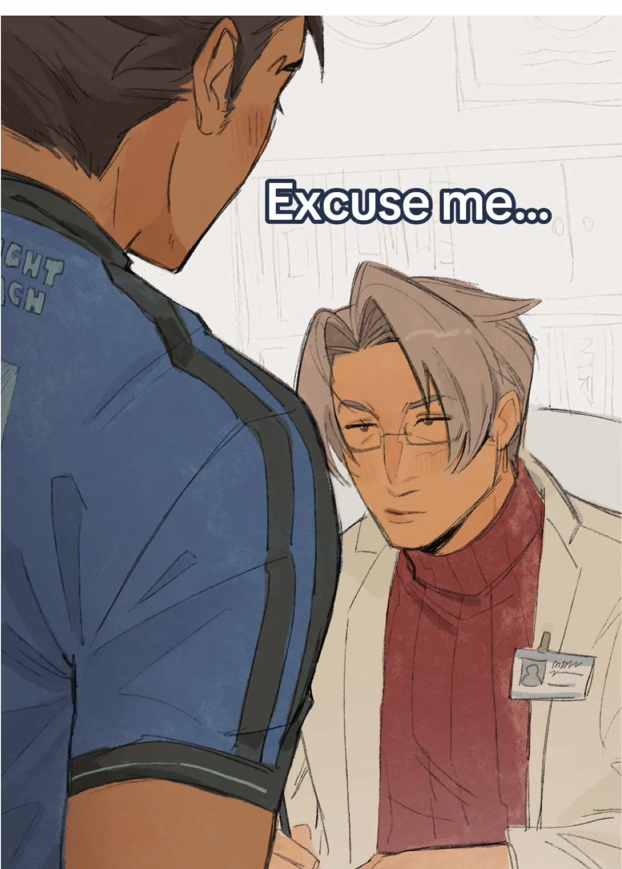 more of the prof au lol 🔖 #aceattorney #phoenixwright #milesedgeworth #narumitsu #fyp 