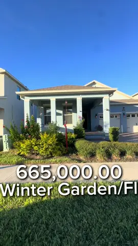 WinterGarden/Fl 💵 665,000.00 🛏️ 4 bedrooms  🛀🏻 3 bathrooms  📊 2117 SqFt 📉 $314.12 $/SqFt 📈 HOA $261.00/monthly 🏗️ Year built 2020 📥 Zip code 34787 Welcome to your next chapter in Waterleigh — one of Horizon West’s most desirable communities!This beautifully maintained 4-bedroom, 3-bath single-story home spans 2,117 sq. ft. and offers the perfect blend of comfort, character, and convenience. From the moment you enter, you’ll notice the bright, open layout, graceful archways, and timeless ceramic tile flooring throughout.The heart of the home centers around the spacious kitchen and family room, accented by a warm shiplap feature wall and filled with natural light from large windows overlooking the backyard. Step outside to your screened lanai with teak flooring — ideal for morning coffee or evening gatherings. Out front, the inviting porch swing creates a peaceful spot to unwind and enjoy the neighborhood.The fully fenced backyard with double gates offers both privacy and flexibility, while thoughtful upgrades like a whole-home water softener and filtration system, sealed paver driveway and patios, smart exterior lighting, and organized garage storage add ease to everyday living.As a resident of Waterleigh, you’ll enjoy resort-style amenities including multiple clubhouses, pools, a fitness center, playgrounds, a dog park, walking trails, and community events — plus, landscaping is included in your HOA dues, giving you more time to simply enjoy it all.Whether you’re a first-time buyer, a growing family, or looking for the ease of single-story living, this home delivers the perfect balance of style, comfort, and community. Carla Braga - Realtor La Rosa  📲 (407) 205-9852 