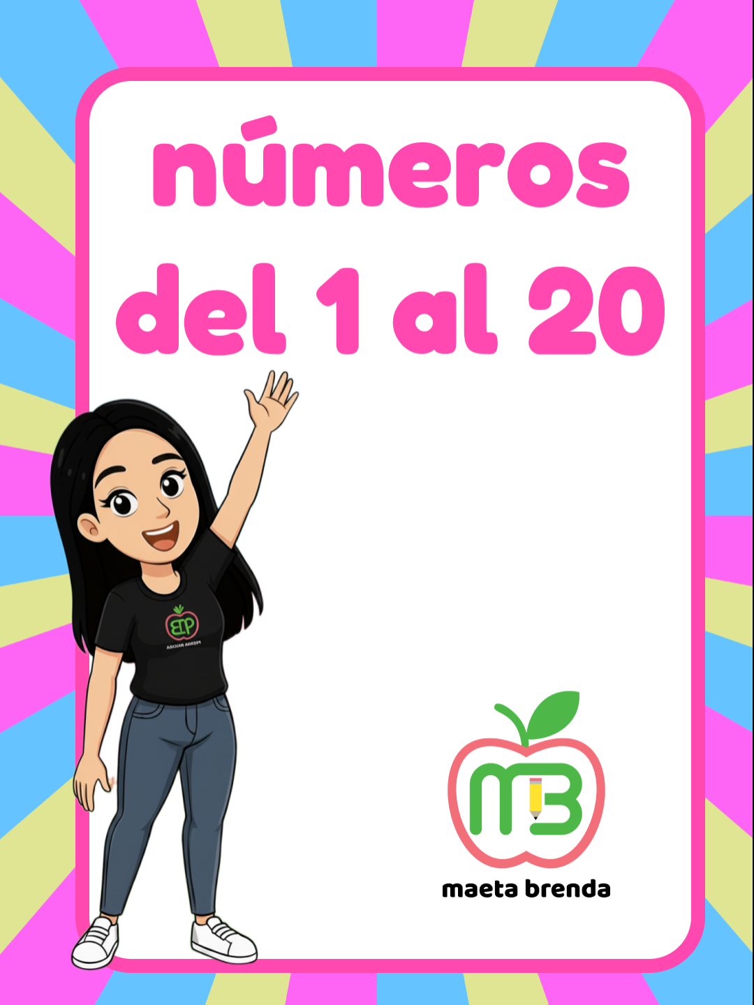 Aprende los números del 1 al 20 de forma fácil y divertida 🧮✨ Ideal para niños de primaria.  #NumerosDel1Al10 #AprenderJugando #MatematicasParaNiños #TikTokEduca #FYP
