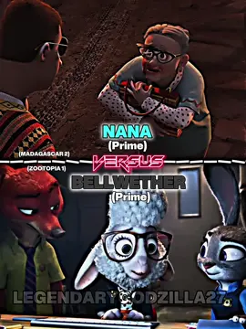 Nana vs bellwether #madagascar2 #zootopia #edit #1v1 #foryou 