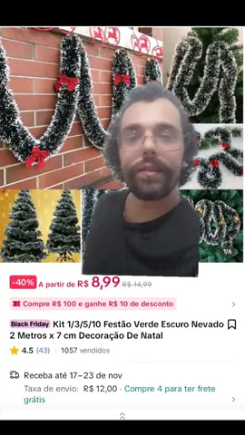 #casalqueindica #TikTokShopBlackFridayBR #natal #decoracaodenatal #festoes 