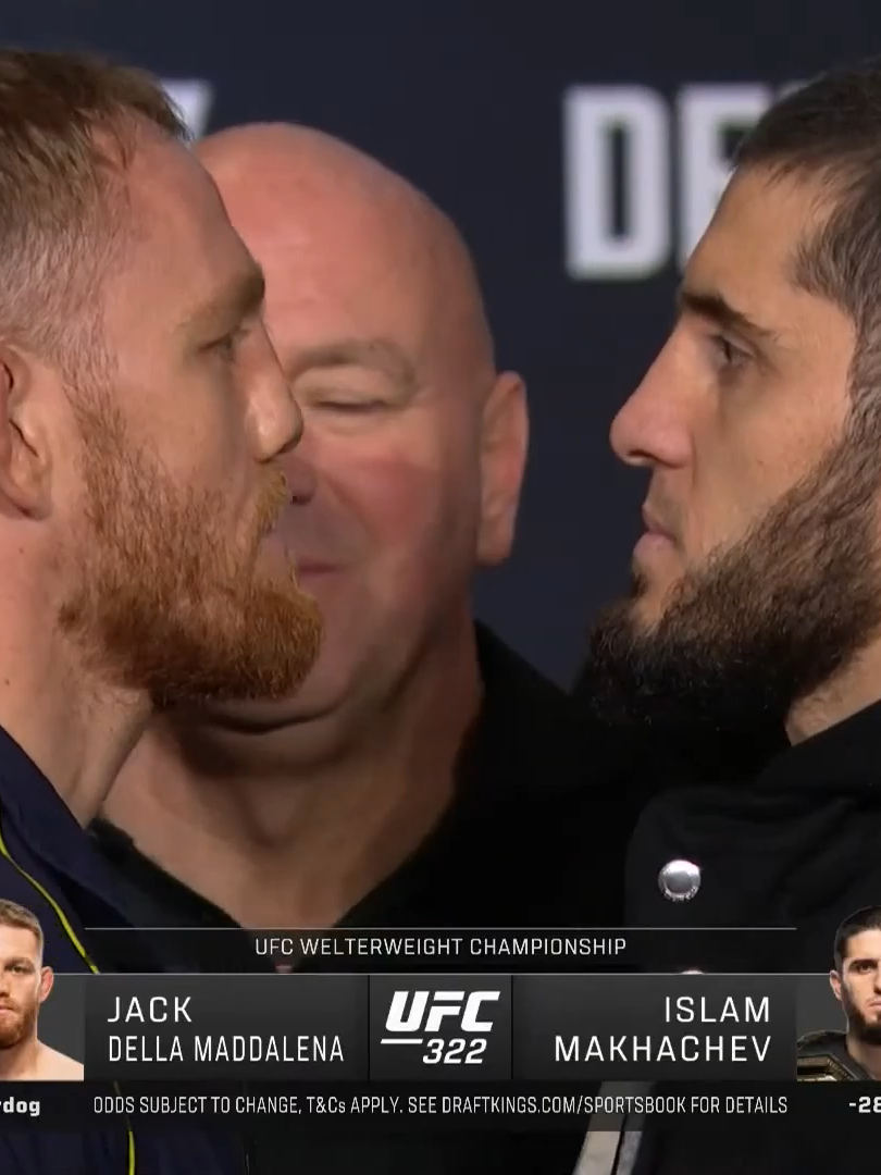 UFC 322 Islam and Jack got heated #UFC #ufc322 #islammakhachev #jackdellamaddalena #carlosprates #leonedwards