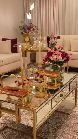 ♥️♥️#اكسبلورexplore #قهوه #تنسيقات #ضيافه #ورد 