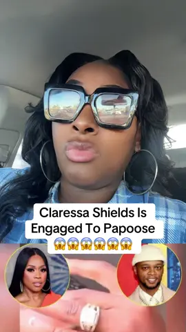 I support her cause I love her boxing but I don’t understand it ‼️ #claressashields #papoose #remyma #engaged #married 
