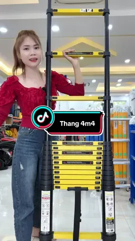Thang nhôm đai vàng cao cấp của nhà SUMIKA nha các anh ơi, cao 4m4 giá tổng kho bảo hành 12 tháng #nhacuadoisong #xuhuong #myvo90 #sumika #thangnhom 