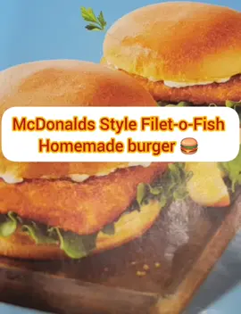 Homemade Filet-o-Fish McDonald's Style 😋  #filetofish #burger #sandwich #foryou #tiktokfood 