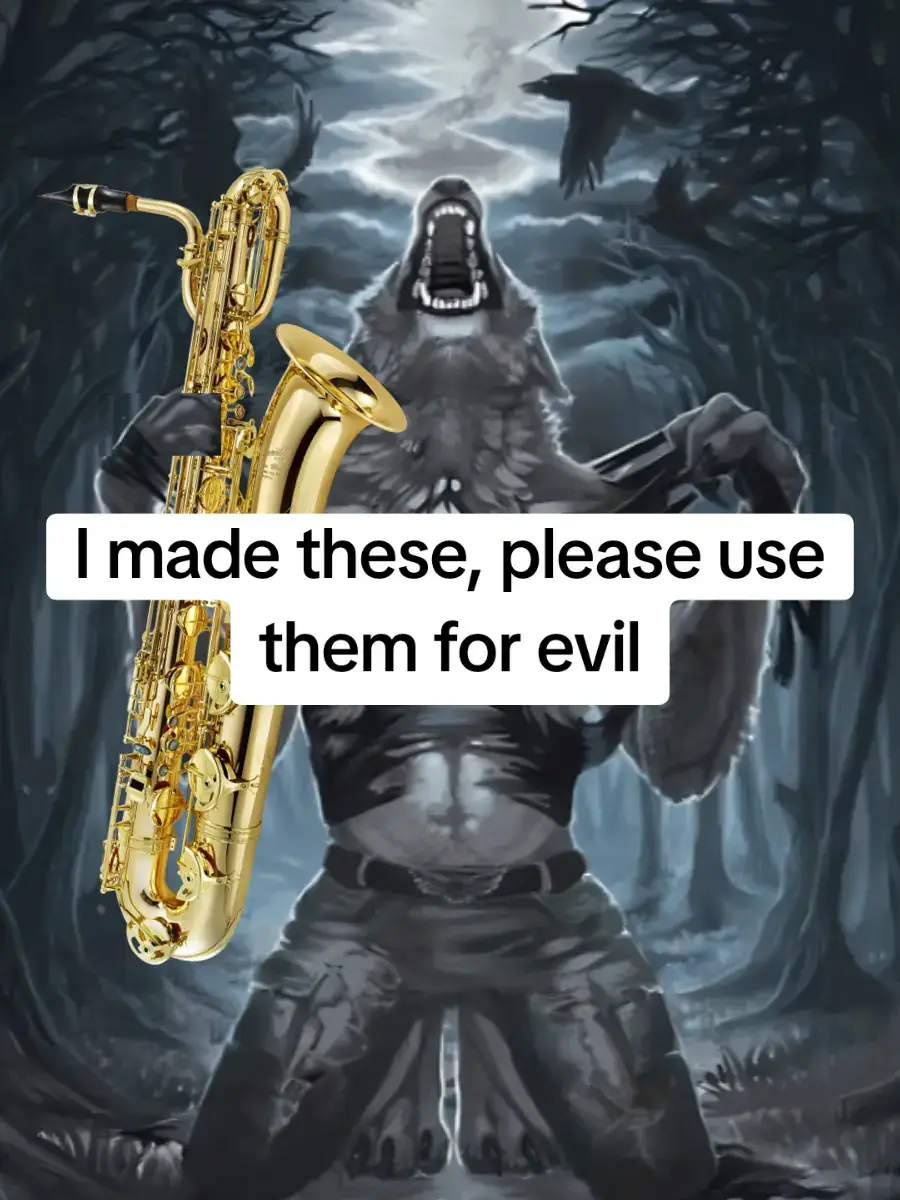 yes, there is something wrong with me.  In order: piccolo, flute, alto flute, bass flute, contrabass flute, oboe, bassoon, clarinet, bass clarinet, contrabass clarinet, soprano sax, alto sax, tenor sax, bari sax 🎷💪, bass sax, trumpet, trombone, bass trombone, French horn, mellophone, euphonium, tuba, snare, marimba, timpani, bass drum, triangle, and drum kit. I definitely missed some, so comment your instrument and I'll make one for you. Orchestra people, let me know if you need these and I will provide.  #band #instruments #bandmemes #woodwind #brass 