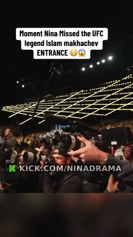 Moment Nina Missed the UFC legend Islam makhachev ENTRANCE 😳😱#ninadrama #islammakhachev #UFC #mma 