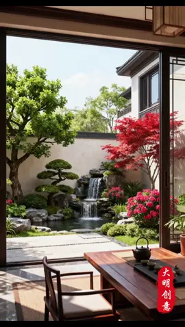 Một góc sân vườn nhỏ cực chill #fyp #sanvuonphuongdong #bietthu #sanvuon #tieucanh 