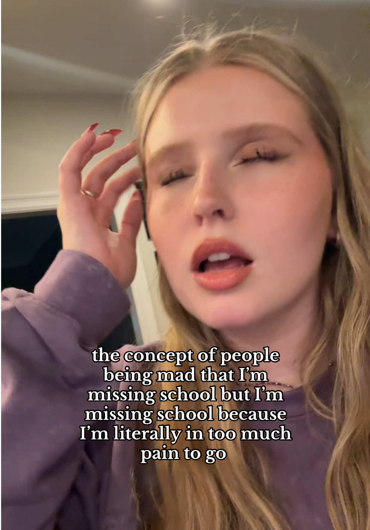 oh, MY pain is such an inconvenience to YOU? Make it make sense, its so frustrating bevause like IM the one actually living it #chronicmigraineawareness #chronicillness #concept #viral #xyzbca 