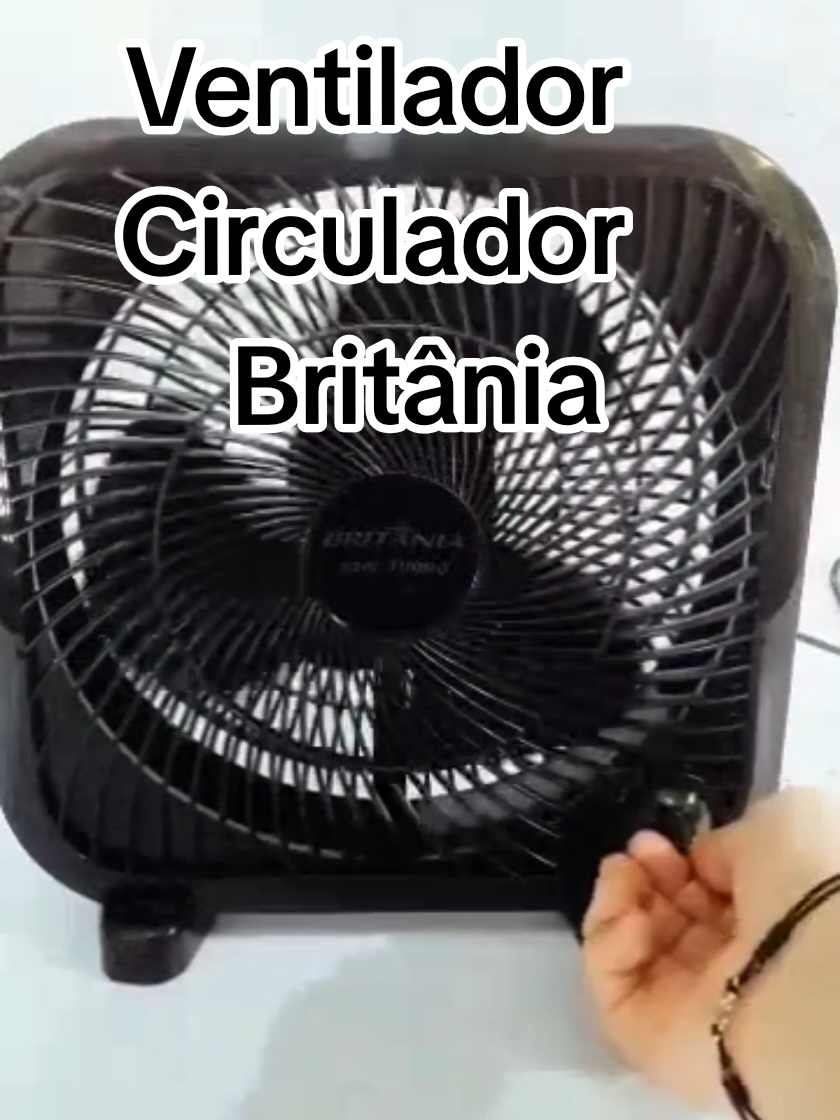 Ventilador circulador de ar de mesa 3 velocidades Britânia.  #ventilador #ventiladorbritania 