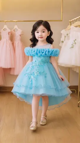 Váy dạ hội cho bé #thoitrangbeyeu #vaycongchua #thoitrangbaby 