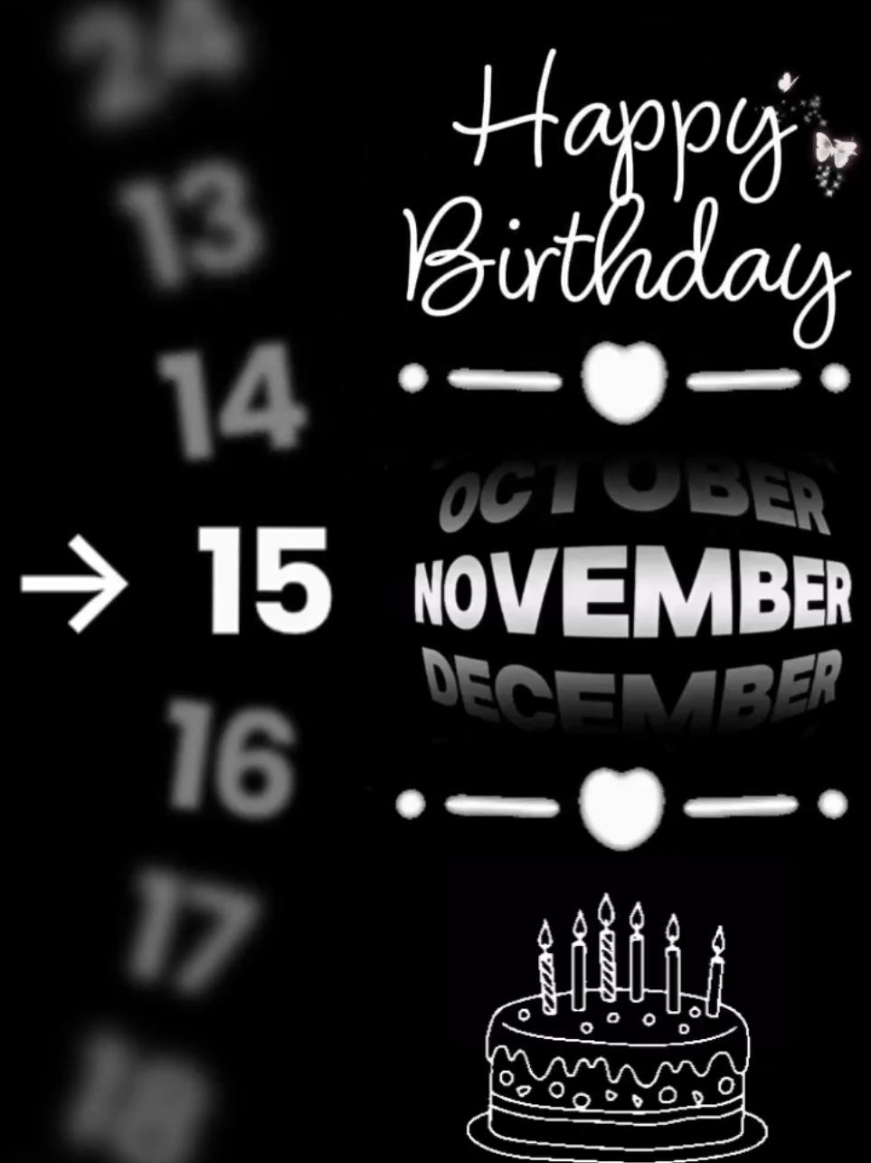 New Template Birthday 15 November #CapCut #capcutpioneer #pioneertemplate #birthday #fypage 