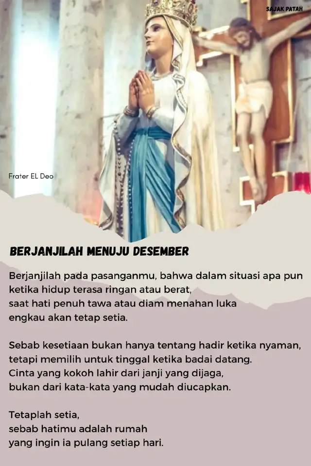 #keluargakusurgaku #katolikjogja#katolik#biarawatikatolik #sajakpatah 