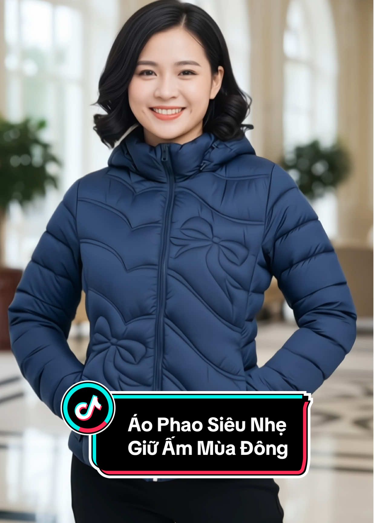 Áo Phao Nữ Dáng Ngắn Siêu Nhẹ Trần Họa Tiết Đẹp #aophaotrungnien #aophaonutrungnien #thoitrangnutrungnien #aophaogiuammuadong