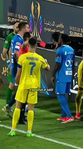 Cristiano Ronaldo foi EXPULSO e deu CHILIQUE 😂 #futebol #cr7 