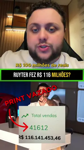 Vazou o faturamento do Ruyter #ruyter #marketingdigital #lançamento #ruyterpoubel 