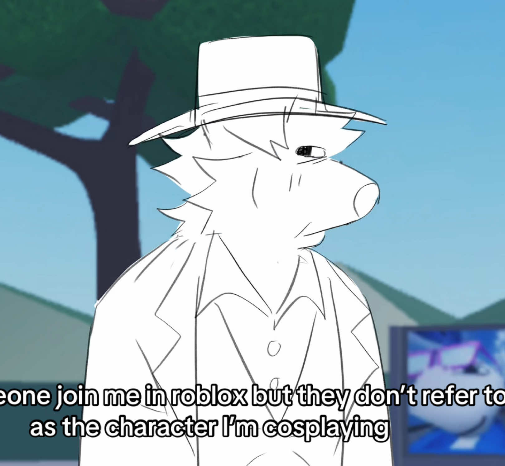 When someone join me in roblox but they don’t refer to me as the character I’m cosplaying 🥀 (animation) (tags: (please ignore these 💔💀💀💀💀💀) #shitpost #meme #animation #roblox #robloxcosplay ) y’all is this relatable? 😭