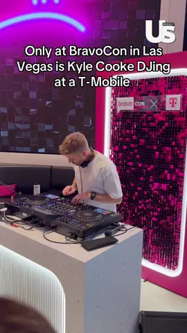 #BravoCon doesn’t officially start until tomorrow and we’re already partying with Kyle from #SummerHouse at a T-Mobile on the strip 