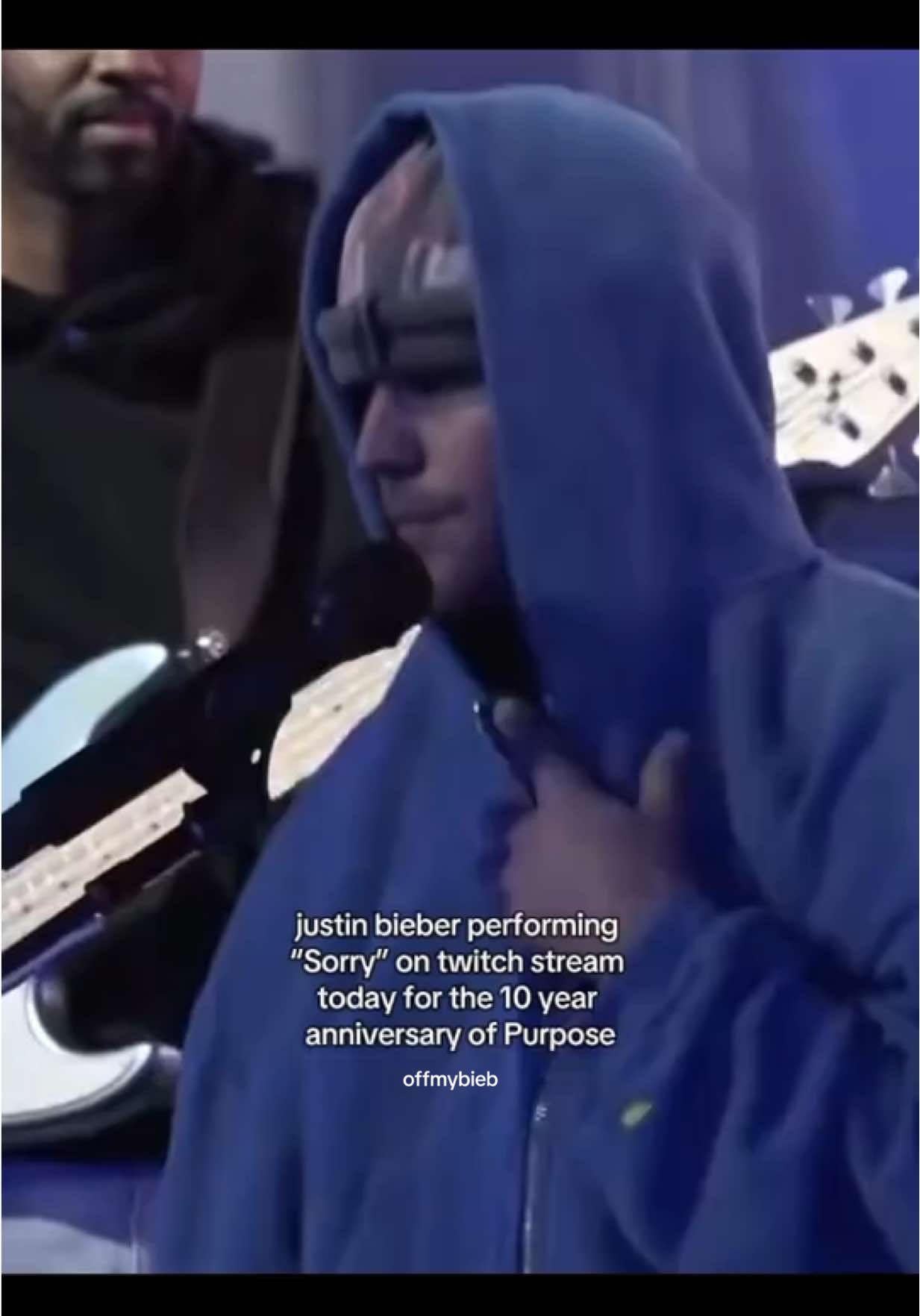justin bieber performing the “Sorry” on twitch stream today for the 10 year anniversary of Purpose | #bieber #justinbieber #bieberfever #blowthisup #foryou | ⋆ ˚｡⋆ 