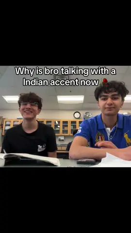 Why is bro speaking with a Indian accent #fyp #funny 