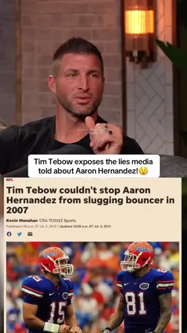 Tim Tebow reveals how media lied on Aaron Hernandez and tells what really took place!😲 #aaronhernandez#timtebow#nfl#newenglandpatriots#cte 