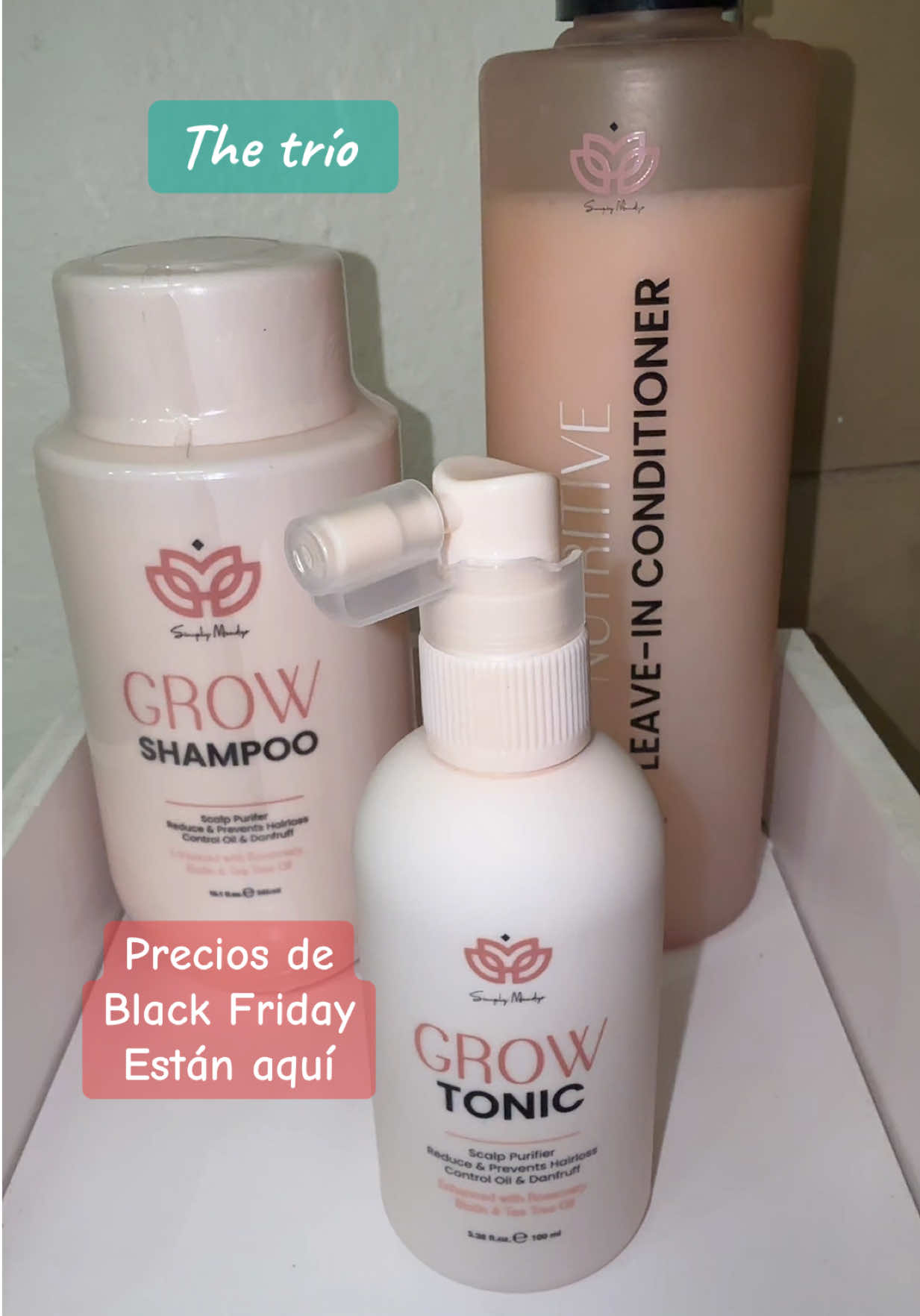 #leaveinconditioner #shampoo #tonic #grow #simplymandys 