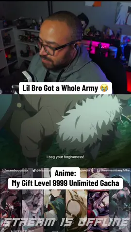 Lil bro got a whole army 😭#mygiftlvl9999unlimitedgacha #animetiktok #animereaction #animefyp #animerecommendations 