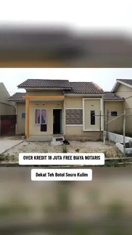 TAKE OVER RUMAH SUBSIDI TYPE 36/108 M² Lokasi Dekat Teh Botol Sosro Kulim Tenor 10 tahun Angsuran 1.600.000/bln flat Sudah bayar 7 bulan Lingkungan ramai Dekat ke hawai kulim Dekat kepsar tangor kulim Bebas banjir OVER KREDIT 18 JUTA FREE BIAYA NOTARIS Minat wa okta/085247215315 #overkreditrumah  #jualrumah  #pku  #pkucity  #pekanbaru 