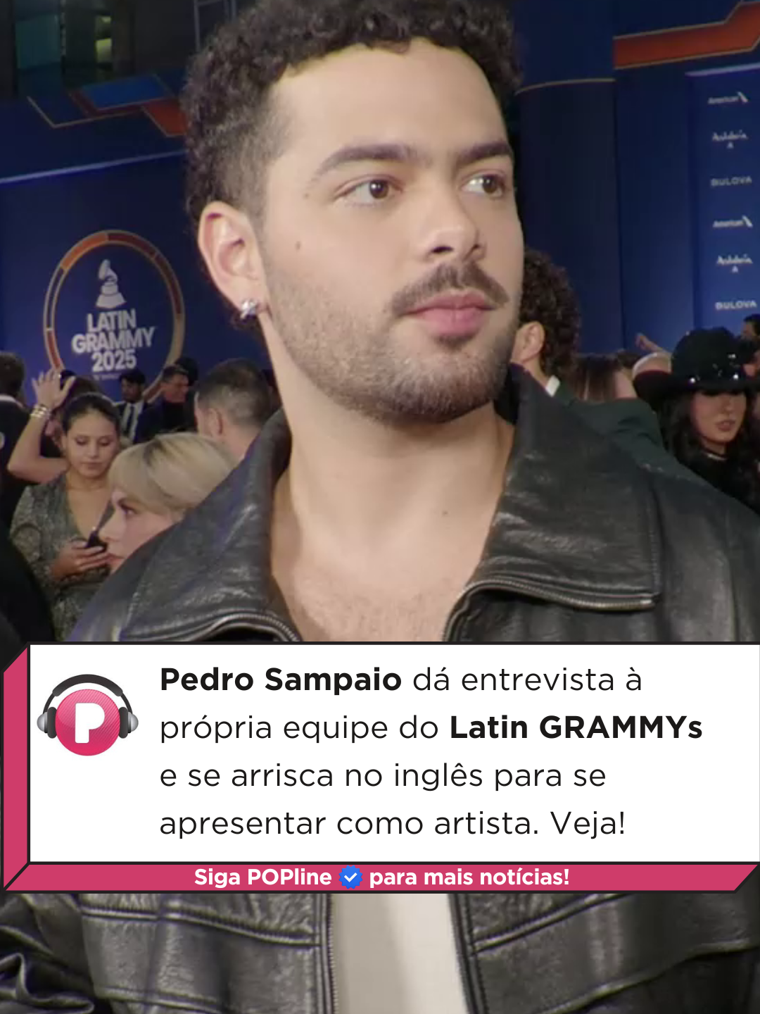 Em entrevista no Latin GRAMMYs, Pedro Sampaio fez questão de mostrar seu orgulho do Brasil e ainda diz que quer fazer parceria com outros artistas latinos. Veja! Vídeo: Divulgação Latin Grammy / Getty Images