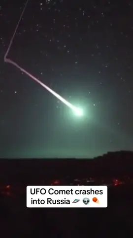 UFO Comet crashes  into Russia 🛸 👽 ☄️ #aliens #alien #uap #uaps #ufo #ufos #ufosighting #aliensighting #paranormal #3Iatlas 3I Atlas