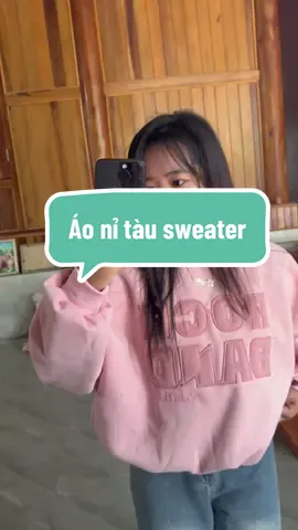 Áo nỉ Sweater nỉ tàu l1 thêu O