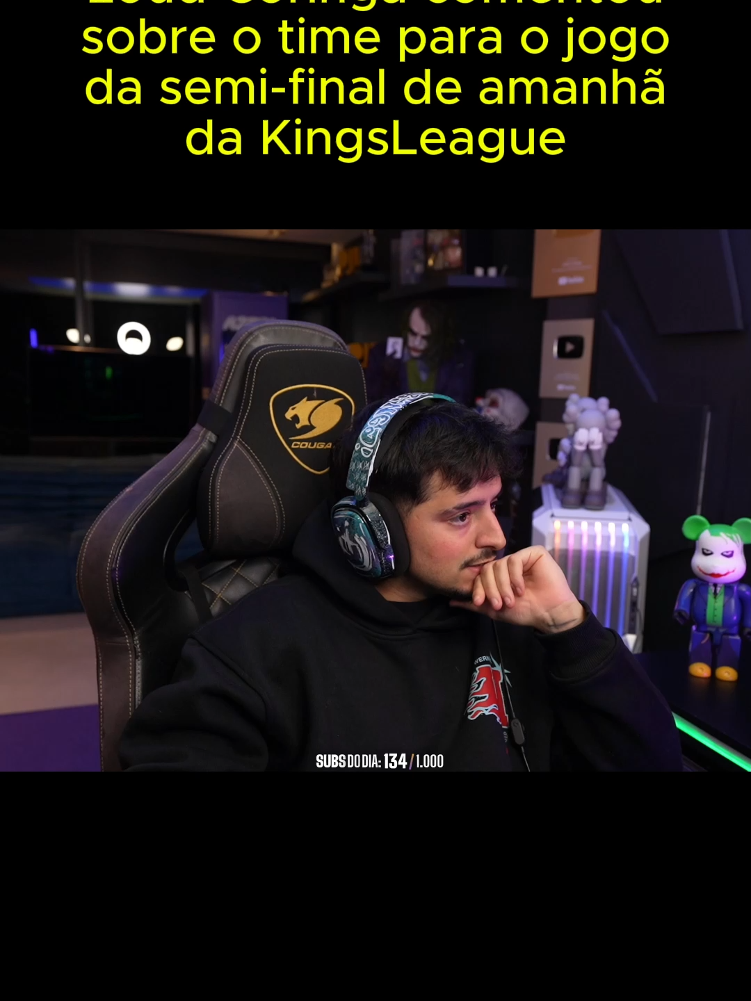Coringa falou sobre o anúncio feito sobre o time do jogo de amanhã #loudcoringa #cortesloudcoringa #loud_coringa #kingsleague #CabineDaLOUD @loudsportsclub