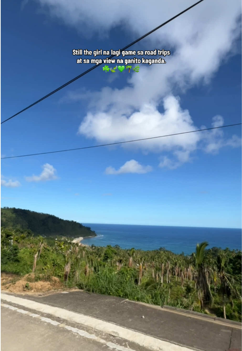 Mapapa ngiti kana lang talaga kapag ganito kaganda ang view ☘️🍃 #naturetherapy #roadtrip 