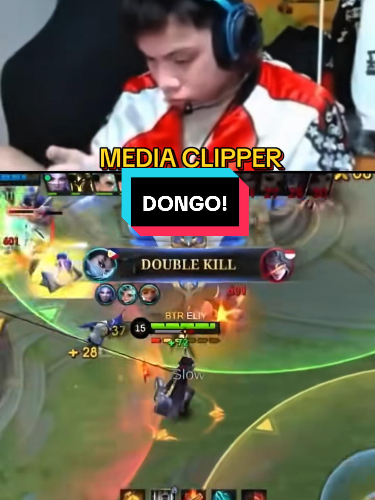 DONGKAK DIKATAIN DONGO SAMA PARTY AN EMAN 😂☠️ #WinWithMLBB #MLBB #eman #fyp #up 