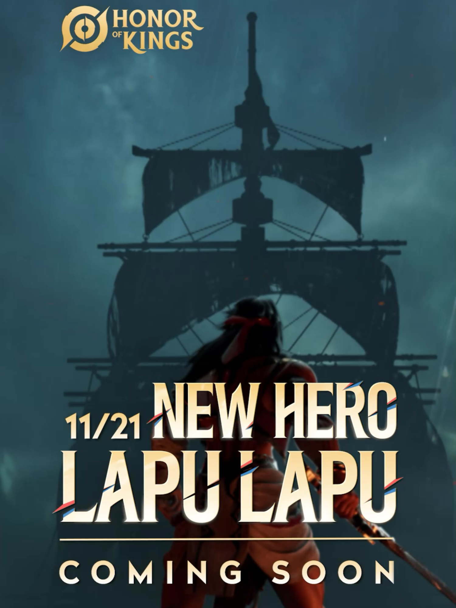 Paparating na ang bagong hero na si Lapu Lapu! Tagapagtanggol ng bayan, simbolo ng tapang at kalayaan. Abangan si Lapu Lapu ngayong November 21! #Lapulapu #HonorofKings #tarahok #Hokph