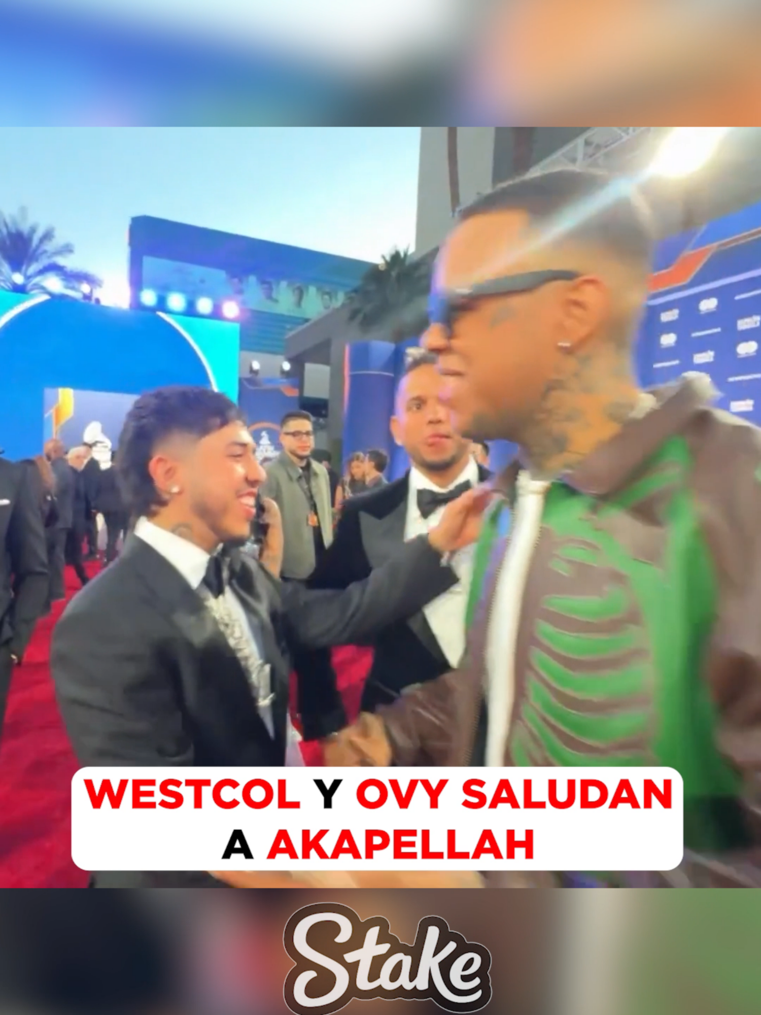 WESTCOL Y OVY SALUDAN A AKAPELLAH EN LOS LATIN GRAMMYS 2025 #colombia #westcol #ovyonthedrums #ovy #arcangel #kick #wsound #grammys #latingrammys #argentina #akapellah