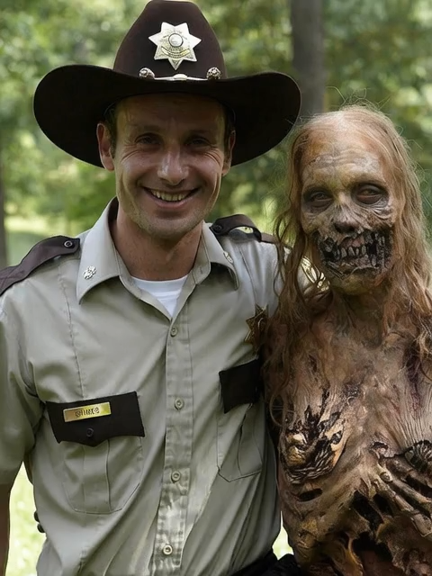 AGORA SOMO AMIGOS KKK #michonnegrimes, #the walking dead lee #rickgrimes #carl #twd #dark